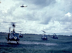 114th AHC White Knights out in the field, Sept-1969
