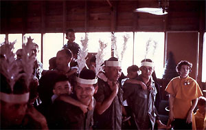 Dec. 1969 Reindeer races at the rec center