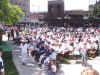 Notice the White Parade Shirts at the Memorial Service