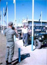 Street of Flags , Vinh Long with Bob Hope's arrival Dec 1964